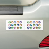 Eco-symbolen Bumpersticker (Op auto)