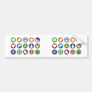 Eco-symbolen Bumpersticker