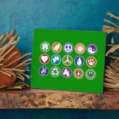 Eco-symbolen Fotoplaat (Zijkant)