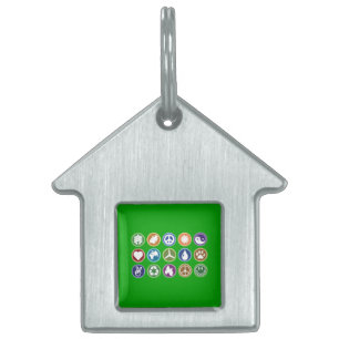 Eco-symbolen Huisdieren Naamplaatje