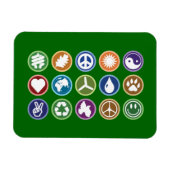 Eco-symbolen Magneet (Horizontaal)