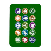 Eco-symbolen Magneet (Verticaal)