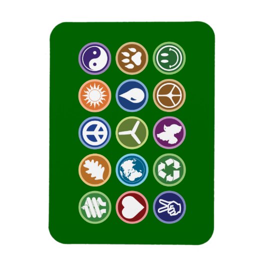 Eco-symbolen Magneet (Verticaal)