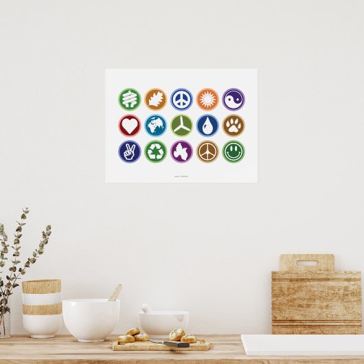 Eco-symbolen Poster (Keuken)