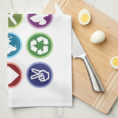 Eco-symbolen Theedoek (Quarter Fold)