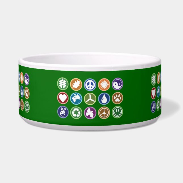 Eco-symbolen Voerbakje (Voorkant)