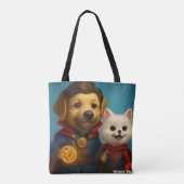 Eco tas, herbruikbare tas, stof tas, duurzaam f tote bag (Achterkant)