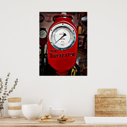 Eco Tireflator-luchtmeter Poster (Keuken)
