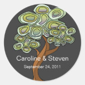 Eco Tree bruiloft Sticker (Voorkant)