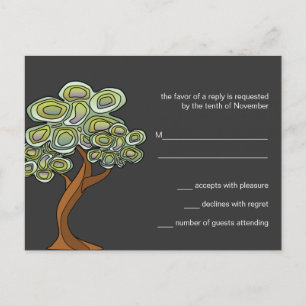 Eco Tree RSVP Response Kaart