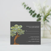 Eco Tree RSVP Response Kaart (Staand voorkant)
