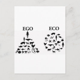 Eco versus Ego Briefkaart