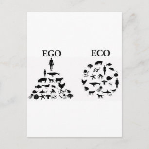 Eco versus Ego Briefkaart