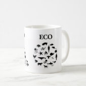 Eco versus Ego Koffiemok (Voorkant rechts)