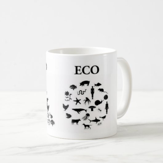 Eco versus Ego Koffiemok (Voorkant rechts)