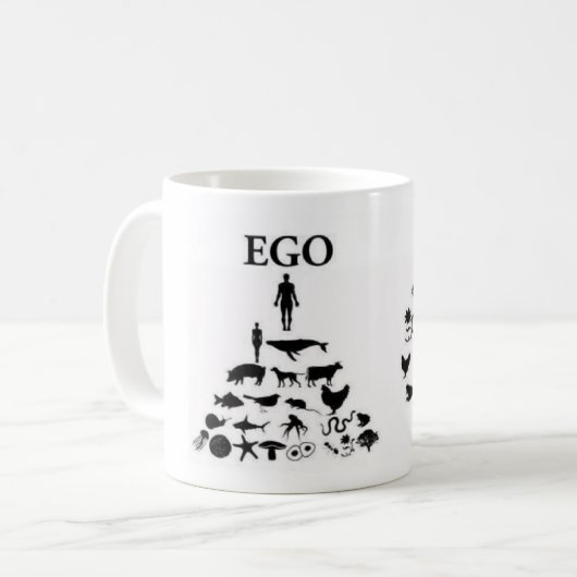 Eco versus Ego Koffiemok (Voorkant links)