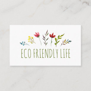 Eco-vriendelijk nulafval visitekaartje
