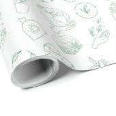 Eco-vriendelijk omslagpapier cadeaupapier (Rol Hoek)