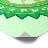 Eco-vriendelijk Poster voor productsticker (Hoek)