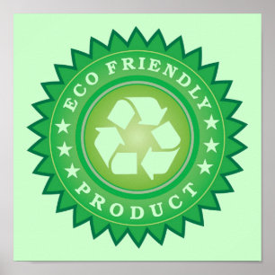 Eco-vriendelijk Poster voor productsticker