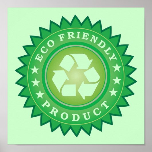 Eco-vriendelijk Poster voor productsticker (Voorkant)