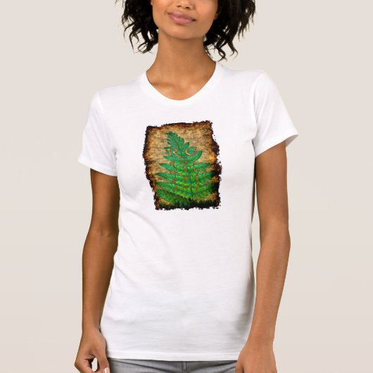 Eco-vriendelijk "Verminder, Recyclen" Enviro Art S T-shirt (Voorkant)