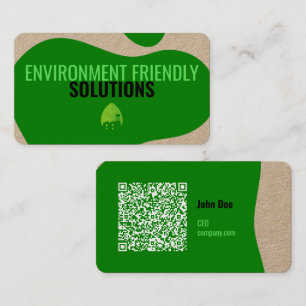 Eco-vriendelijk Visitekaartje met QR-code