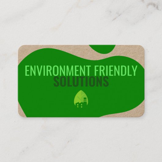 Eco-vriendelijk Visitekaartje met QR-code (Voorkant)