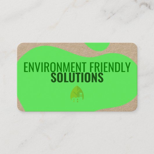 Eco-vriendelijk Visitekaartje met QR-code (Voorkant)