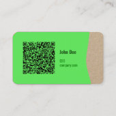 Eco-vriendelijk Visitekaartje met QR-code (Achterkant)
