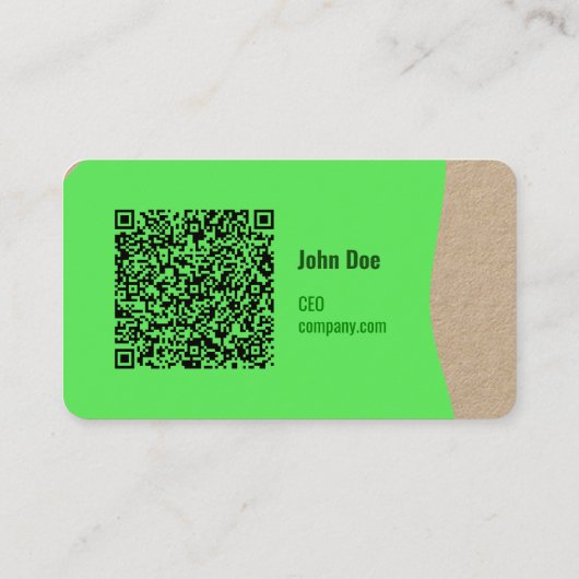 Eco-vriendelijk Visitekaartje met QR-code (Achterkant)