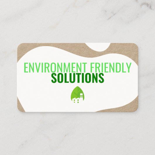 Eco-vriendelijk Visitekaartje met QR-code (Voorkant)