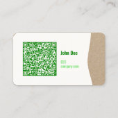 Eco-vriendelijk Visitekaartje met QR-code (Achterkant)