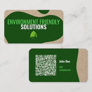 Eco-vriendelijk Visitekaartje met QR-code