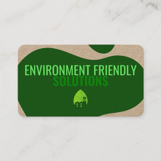 Eco-vriendelijk Visitekaartje met QR-code (Voorkant)