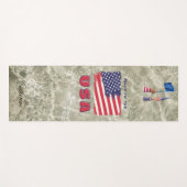 Eco Vriendelijke Amerikaanse vlag Custom Yoga Mat (Voorkant (horizontaal))