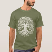 Eco vriendelijke biologische levensboom t-shirt (Voorkant)