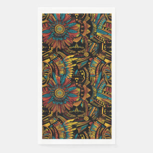 Eco-vriendelijke Blauwgroen "Aztec Dream" doek ser Servet