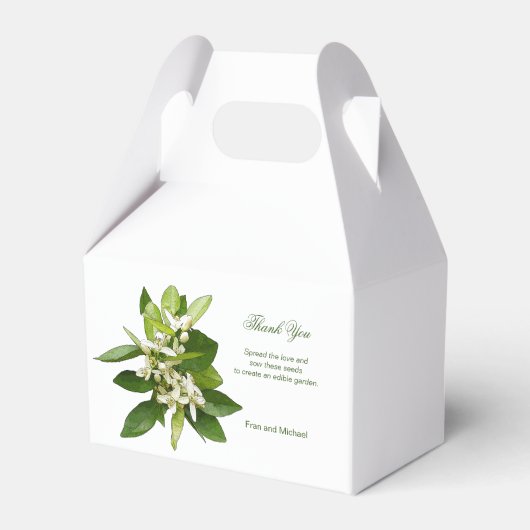 Eco-vriendelijke bruiloft gunt doos - voeg gewoon  bedankdoosjes (Voorkant Zijde)