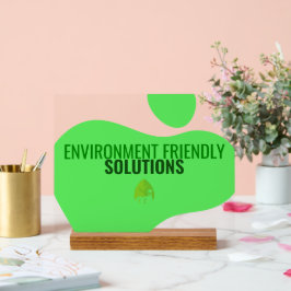 Eco-vriendelijke Business Sign Acryl Bord