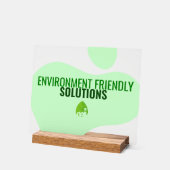 Eco-vriendelijke Business Sign Acryl Bord (Hoek)