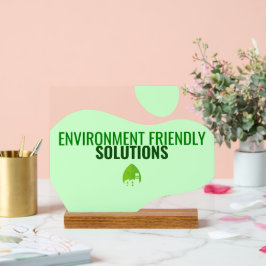 Eco-vriendelijke Business Sign Acryl Bord