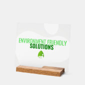 Eco-vriendelijke Business Sign Acryl Bord (Hoek)