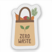 Eco-vriendelijke custom-cut vinyl Sticker zero was (Voorkant)