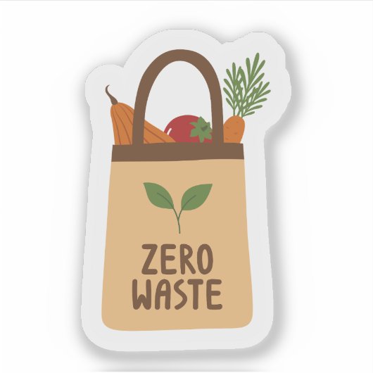 Eco-vriendelijke custom-cut vinyl Sticker zero was (Voorkant)