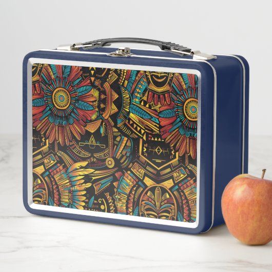 Eco-vriendelijke Cyaan "Aztec Dream" Kinder Lunchb (In situ)