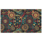 Eco-vriendelijke cyaan "Heritage-Inspired Patterns Tafelkleed (Voorkant (Horizontaal))