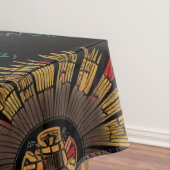 Eco-vriendelijke cyaan "Heritage-Inspired Patterns Tafelkleed (Voorbeeld)