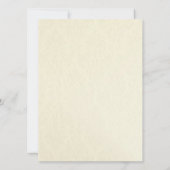Eco-vriendelijke formele ecru-weddenschappen kaart (Achterkant)