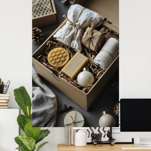 Eco vriendelijke geschenkdoos handgemaakte zepen,  poster (Thuiskantoor)